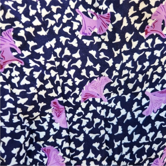 Maje Risee Floral Purple Oversized Flutter Sleeve Mini Dress Size FR 38 (US 6) - Picture 15 of 15